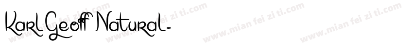 KarlGeoff Natural字体转换